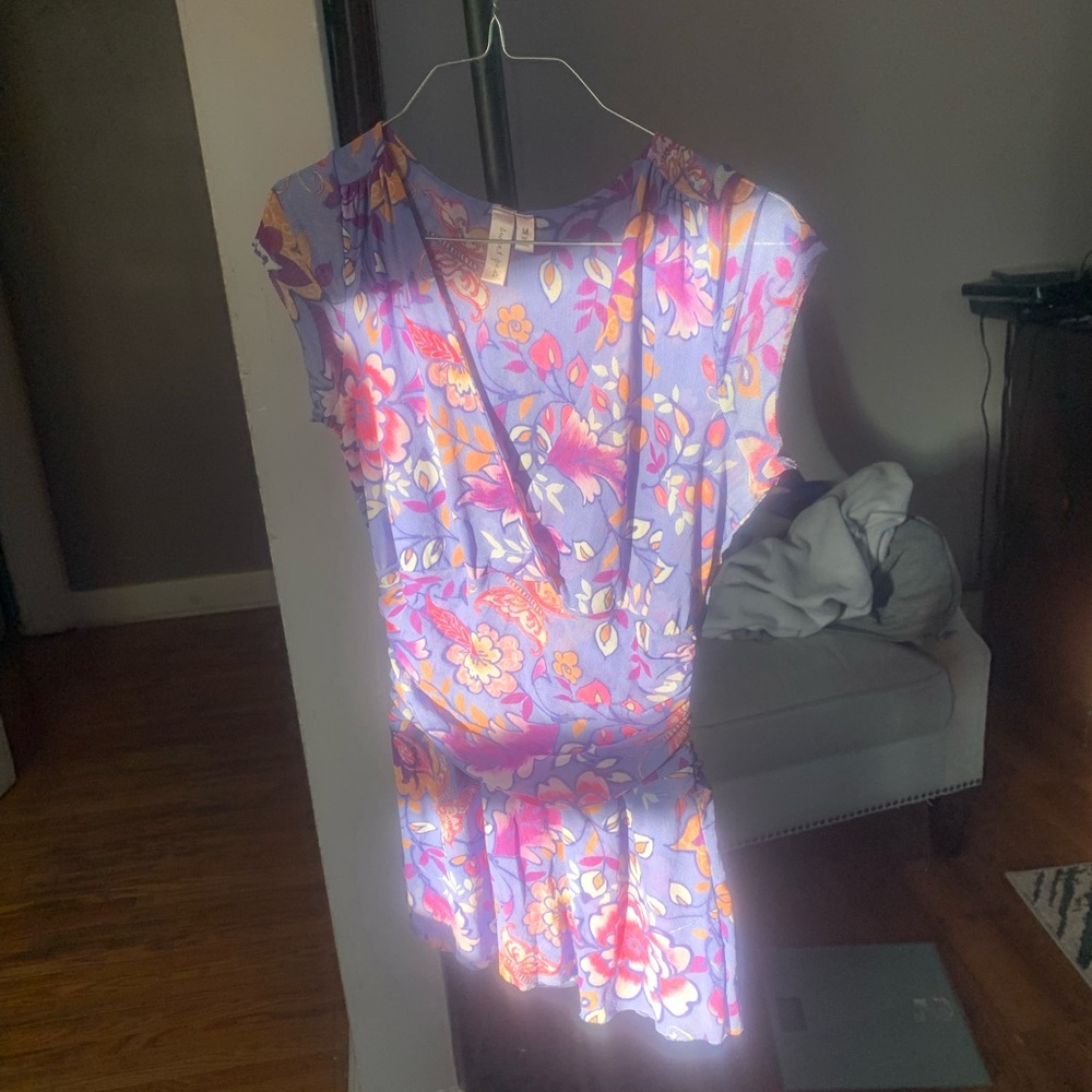 Sweet Pea Purple Floral Top